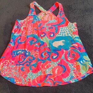 Lilly Pulitzer Vibrant Multicolor Sleeveless Top